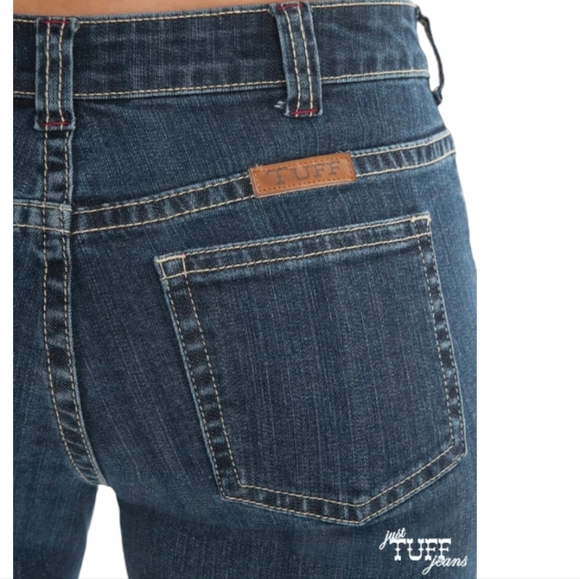 COWGIRL TUFF "Just Tuff" bootcut horseback riding jeans style#JTUFMW sz 27x32L - Picture 4 of 16